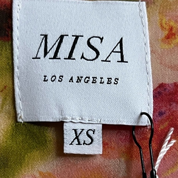 Misa Emi Top - Floral Ruffle Sleeve Top - Multicolor - Picture 5 of 10